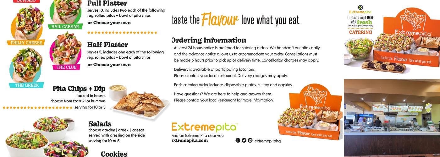 Extreme Pita Menu