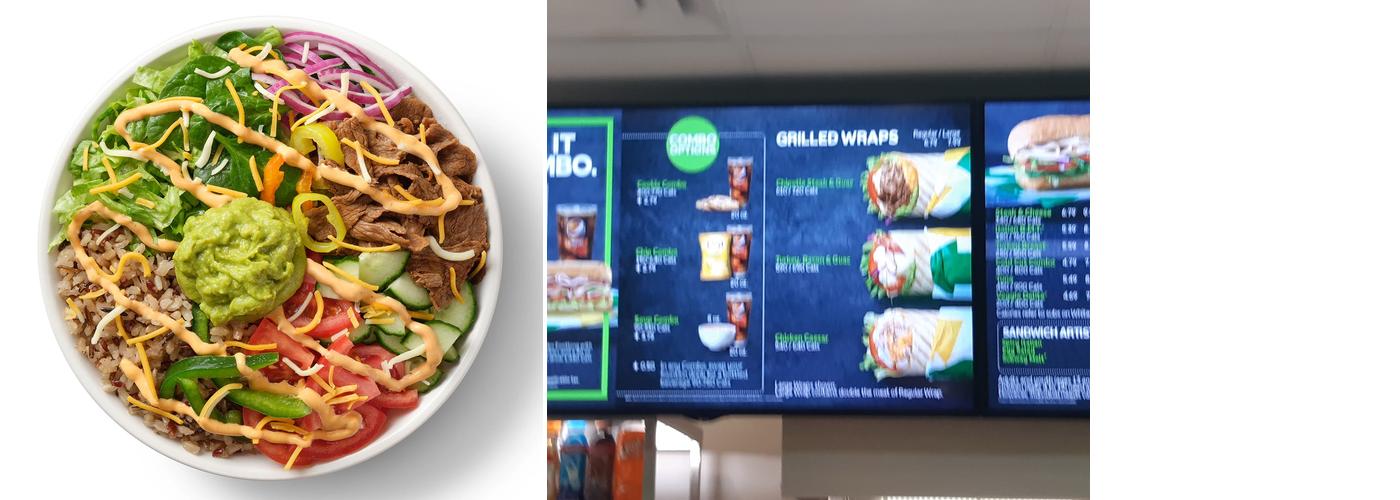 Subway Menu