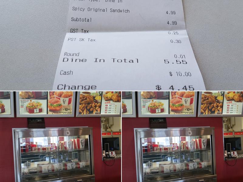 KFC Menu