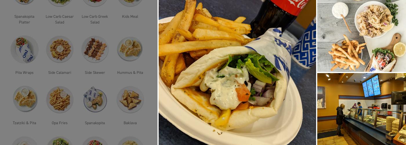 OPA! of Greece Millar Crossing Menu