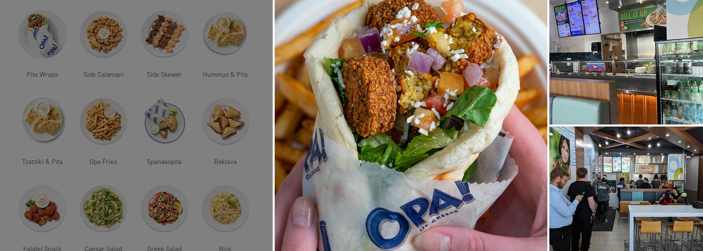 OPA! of Greece Stonegate Center Menu