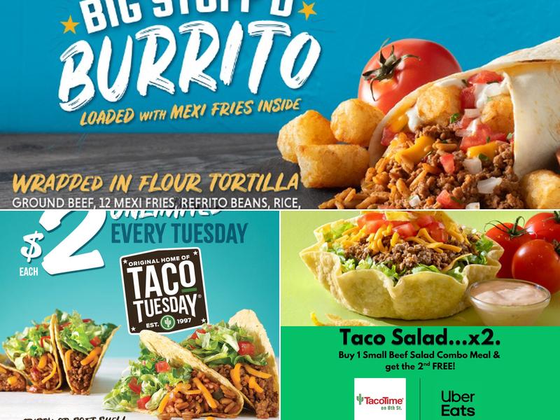 Taco Time on 8th Street Menu