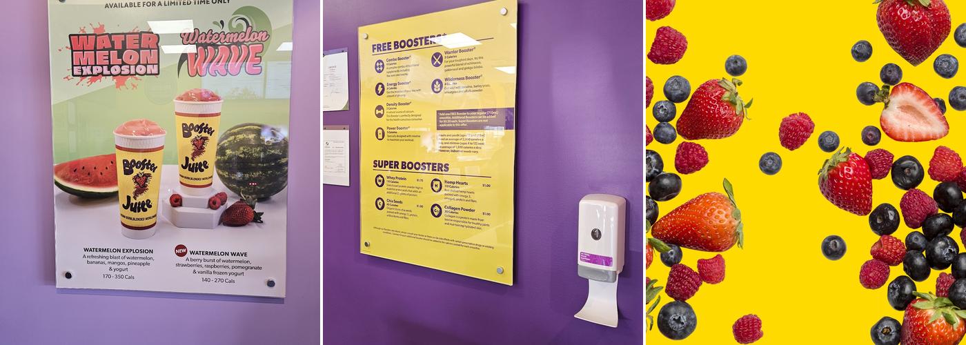 Booster Juice Menu