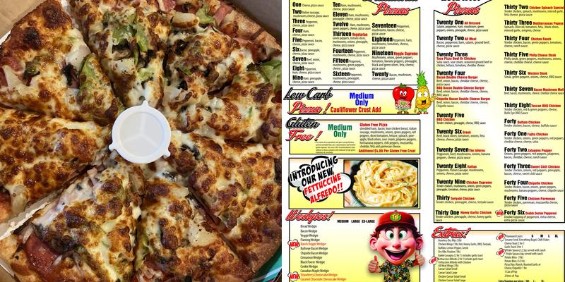 TJ's Pizza Willowgrove Sq Menu