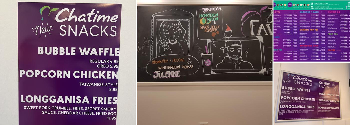 Chatime Menu