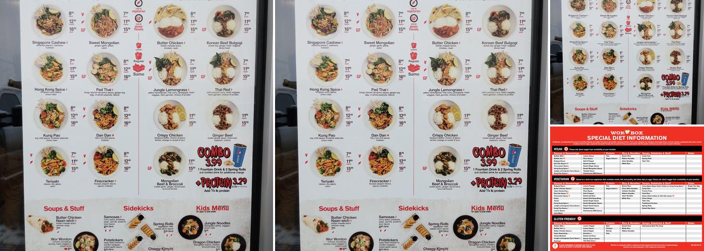 Wok Box - Saskatoon North Menu