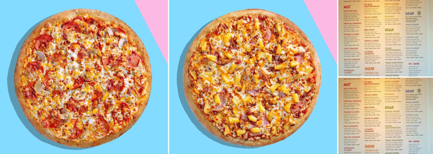 Panago Pizza Menu