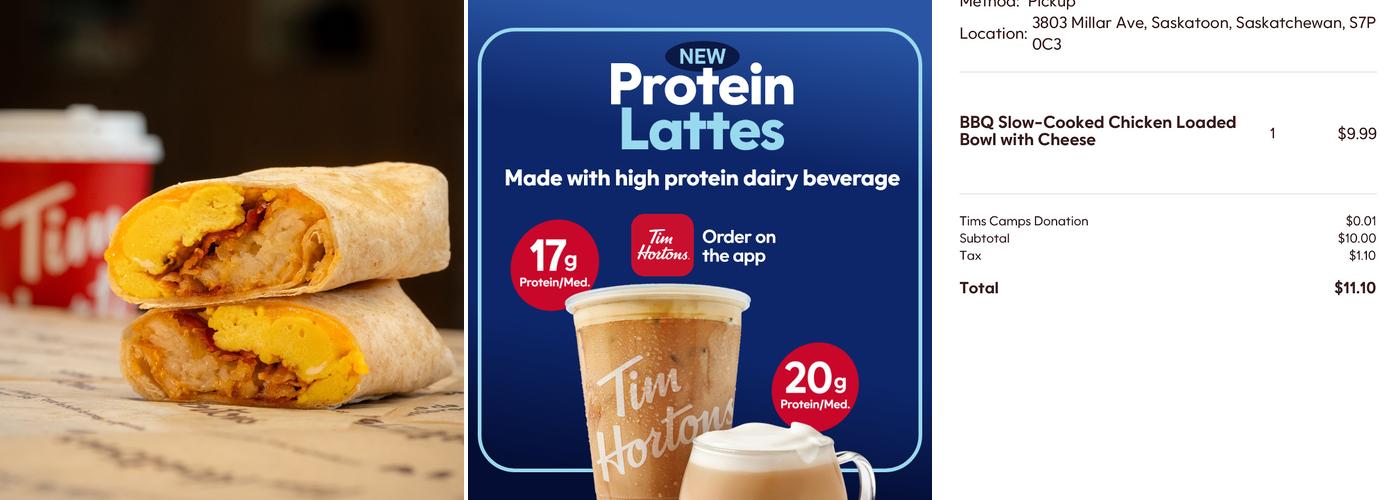 Tim Hortons Menu
