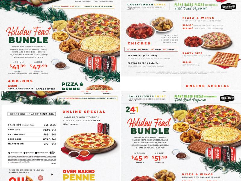 241 Pizza Menu