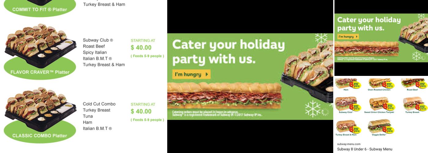 Subway Menu