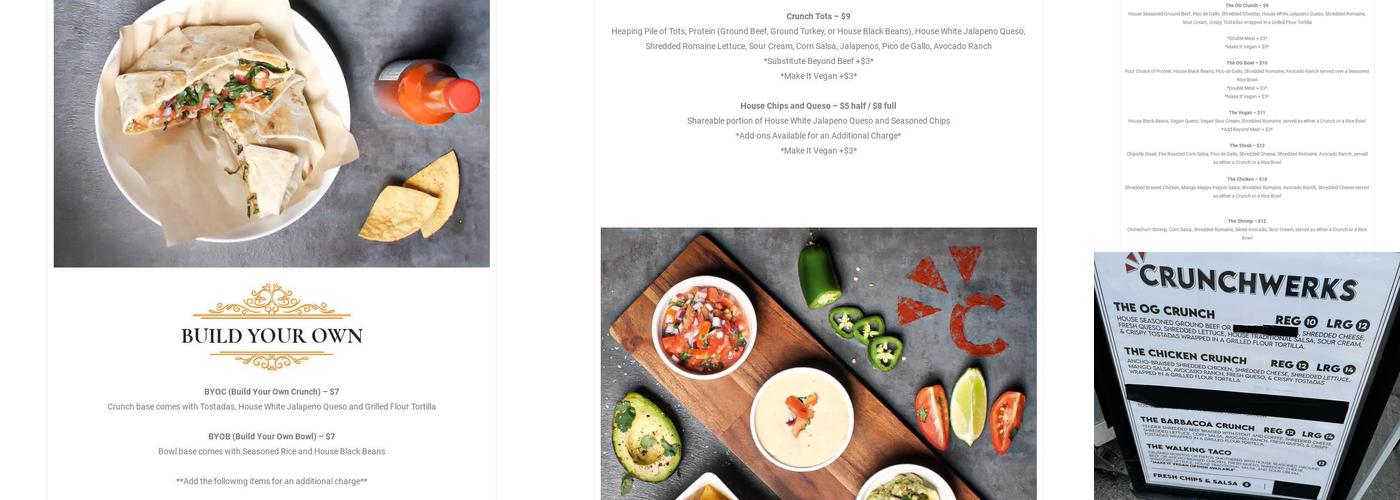Crunchwerks Menu
