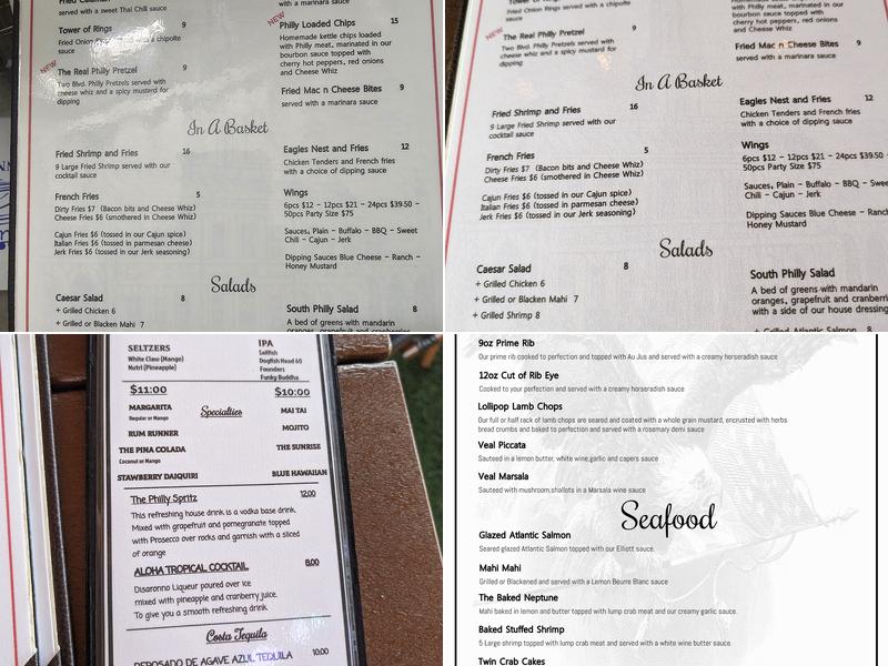 Philly Down South Menu