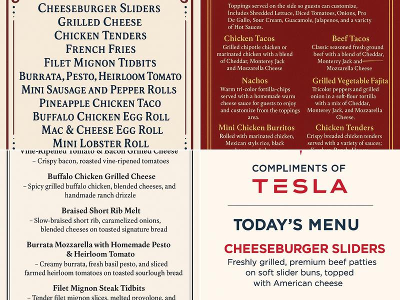 The Big Cheesee Menu