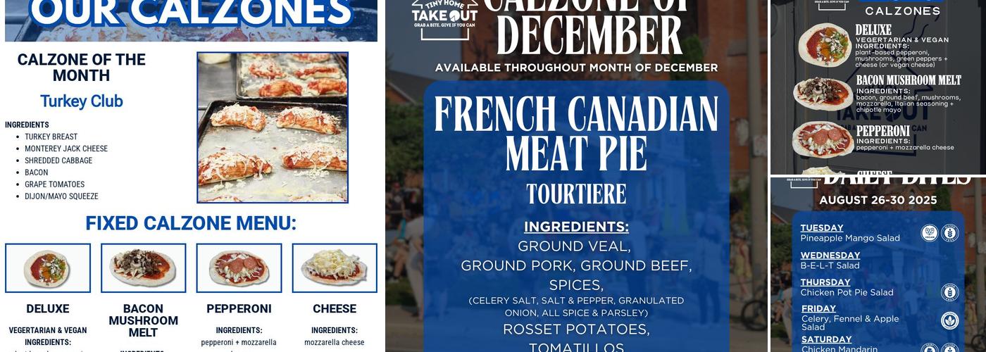 Tiny Home Takeout Menu