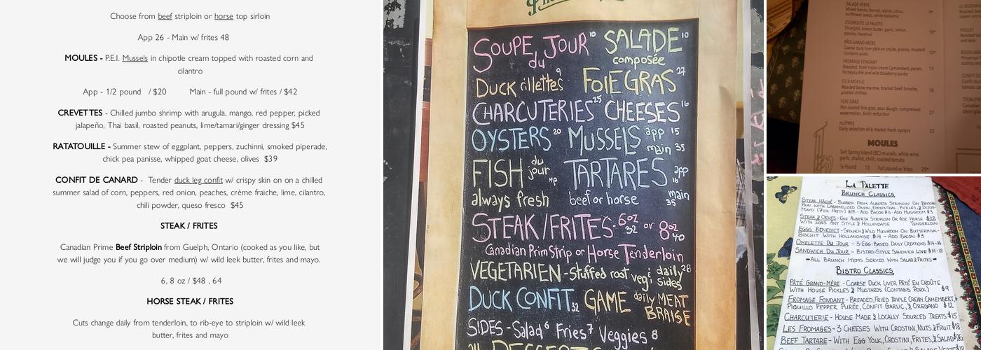 La Palette Menu