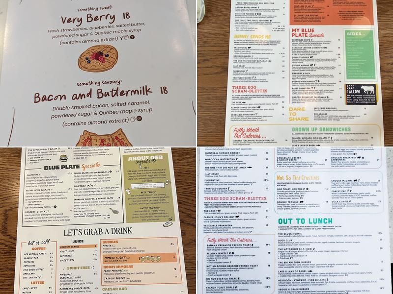 OEB Breakfast Co. Menu