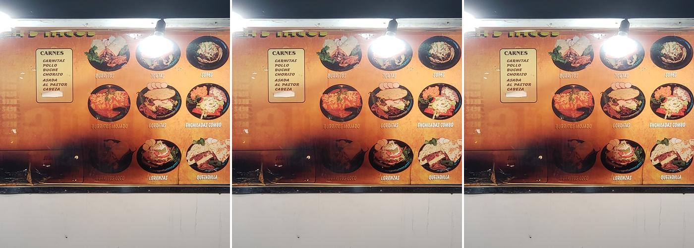 Daniela's Tacos Menu