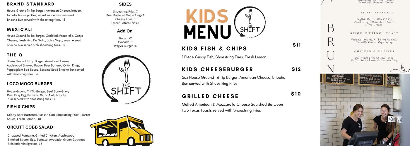 The Shift Catering Menu