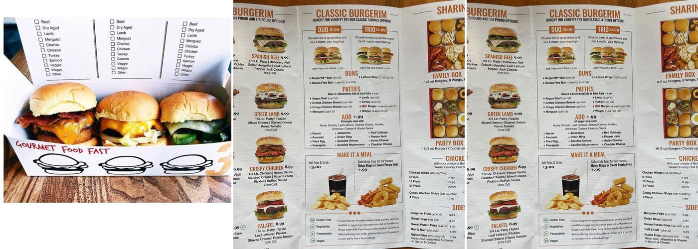 BurgerIM Menu