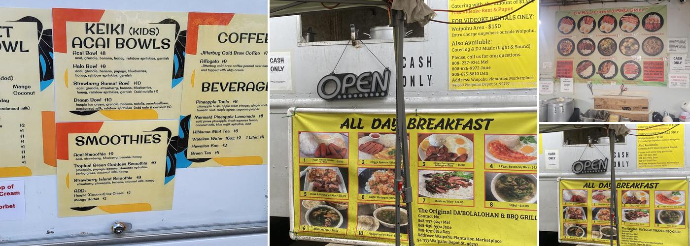 Da’ Bolalohan & Barbeque Grill Menu