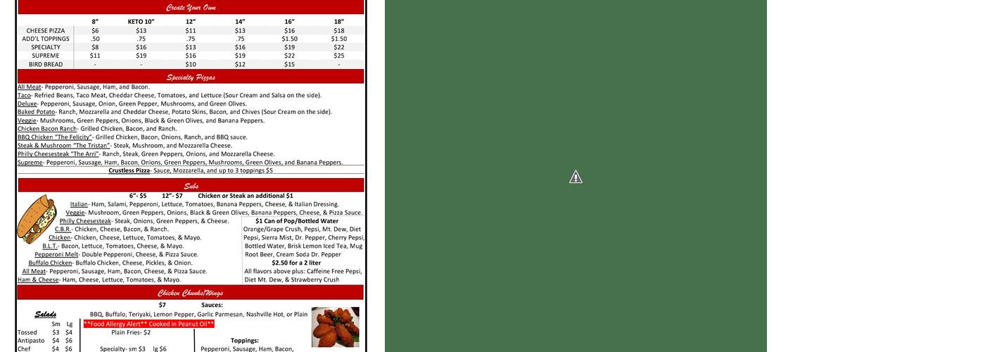 Jac & Do's ( Fostoria ) Menu
