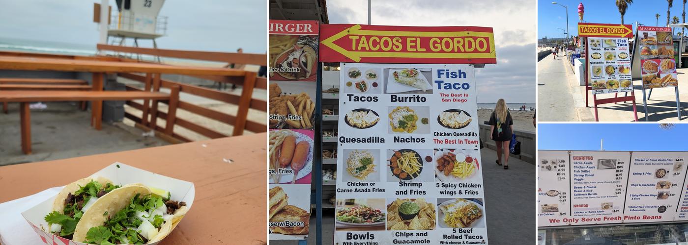 Tacos El Gordo Menu