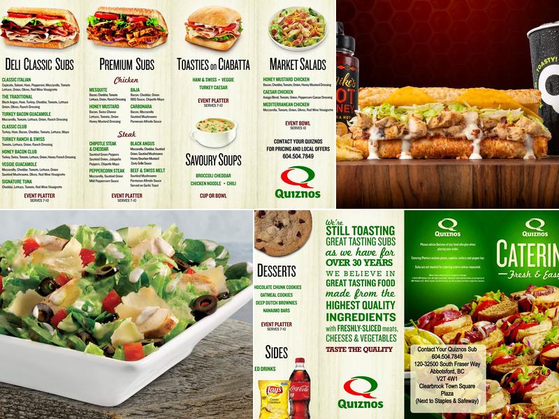 Quiznos Menu