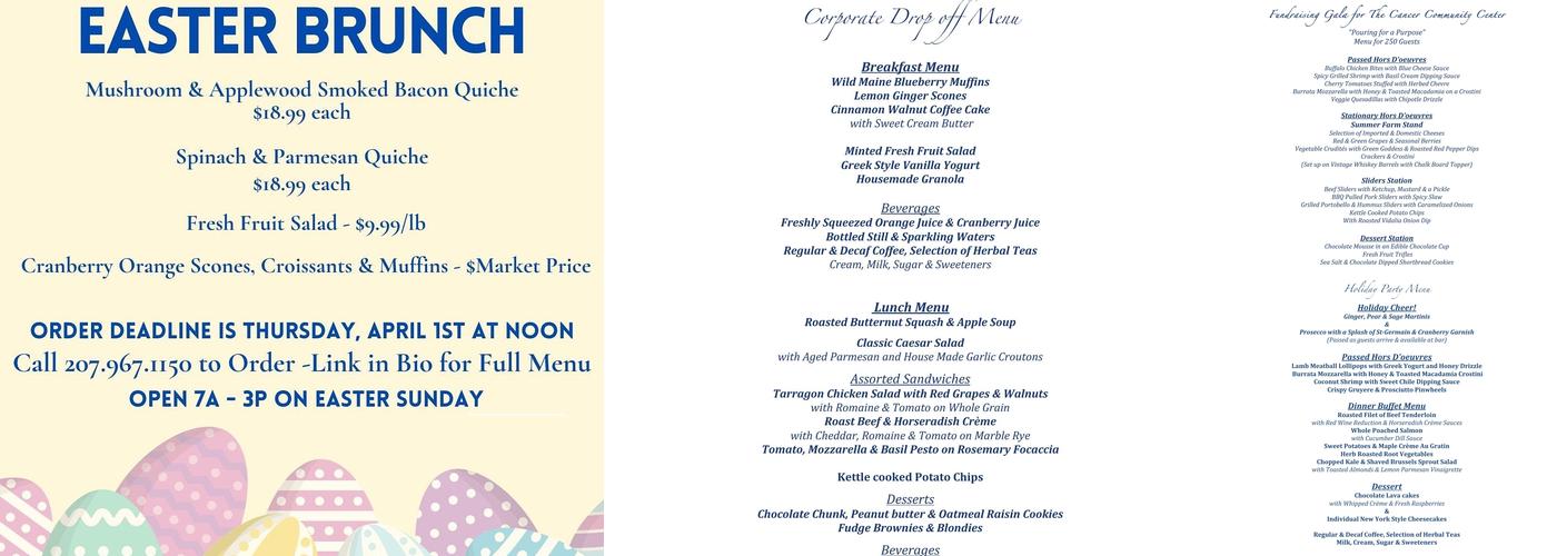 Kitchen Chicks Catering Menu