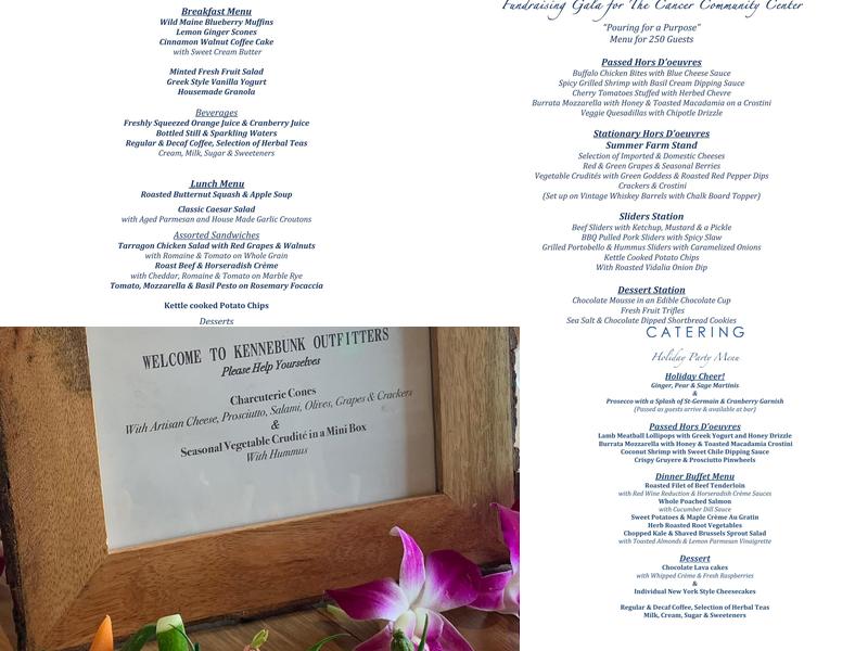 Kitchen Chicks Catering Menu
