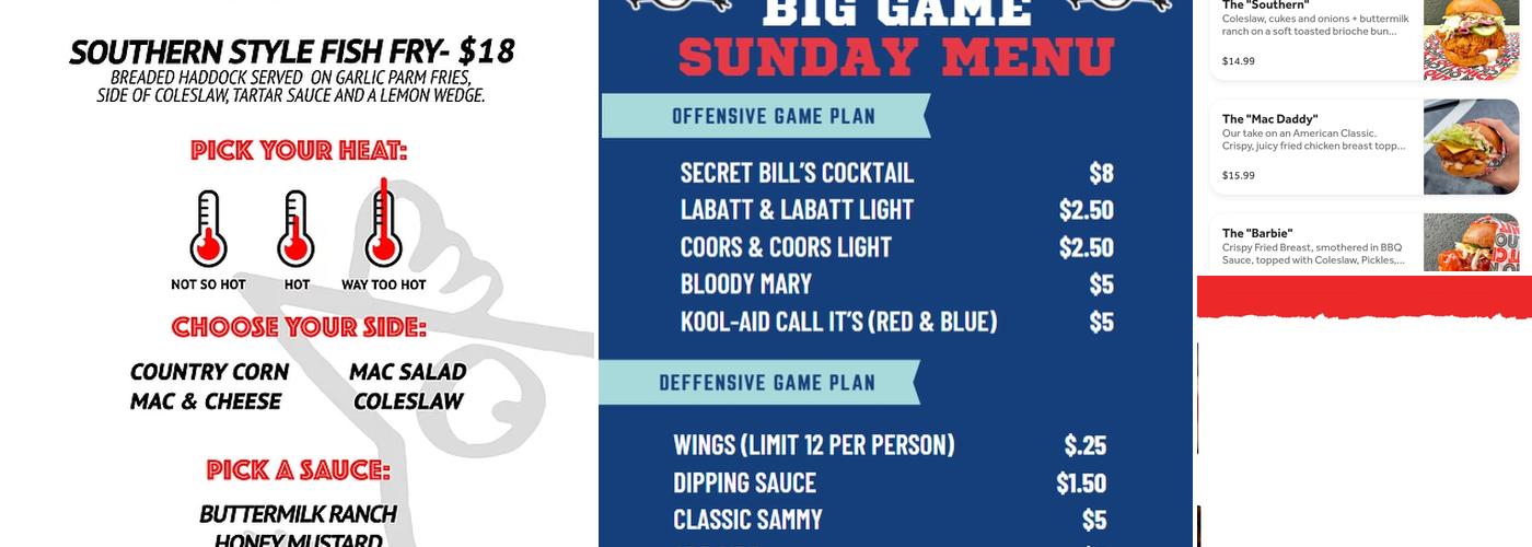 Chick’n Out Menu