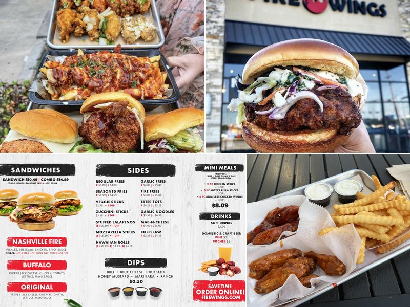 Fire Wings Modesto Menu