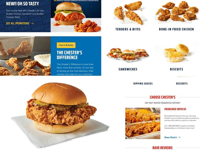 Chester's Chicken Menu