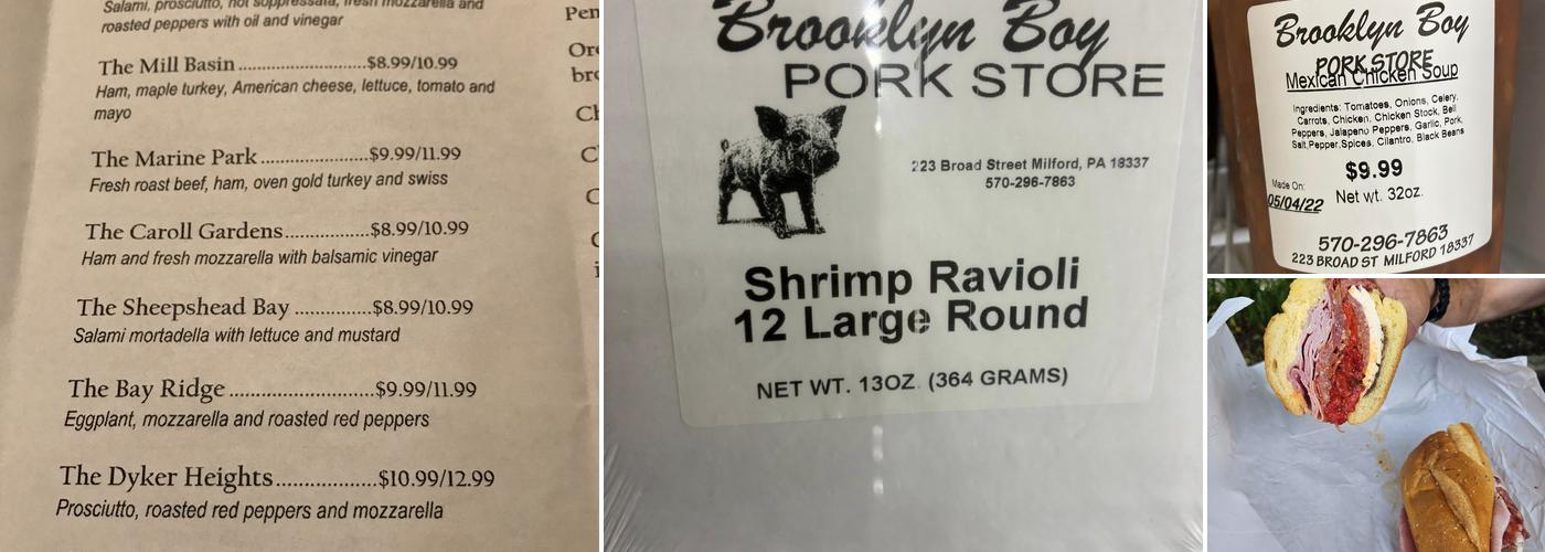 Brooklyn Boy Pork Store Menu