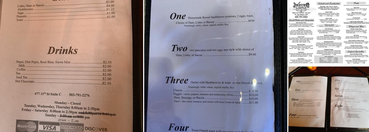 Riverwalk Restaurant Menu