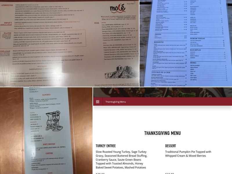 Mole Mexican Kitchen Menu