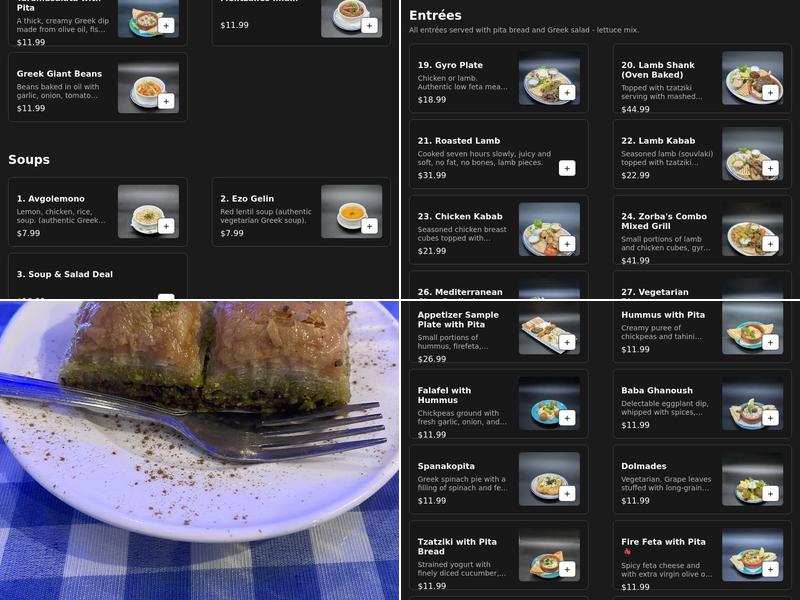 Santorini Gyro Palm Springs Menu
