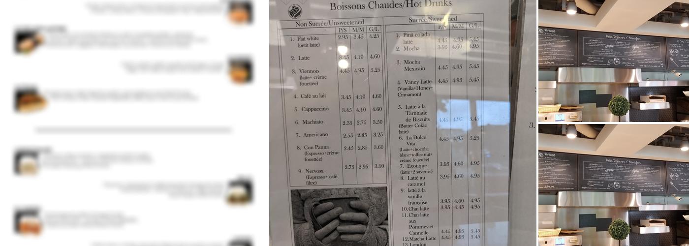 Java U Cote Des Neiges Menu