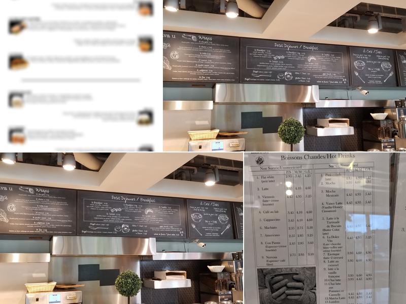 Java U Cote Des Neiges Menu