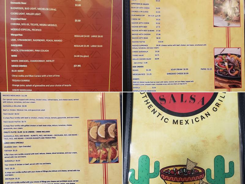Mr. Chips & Salsa Menu
