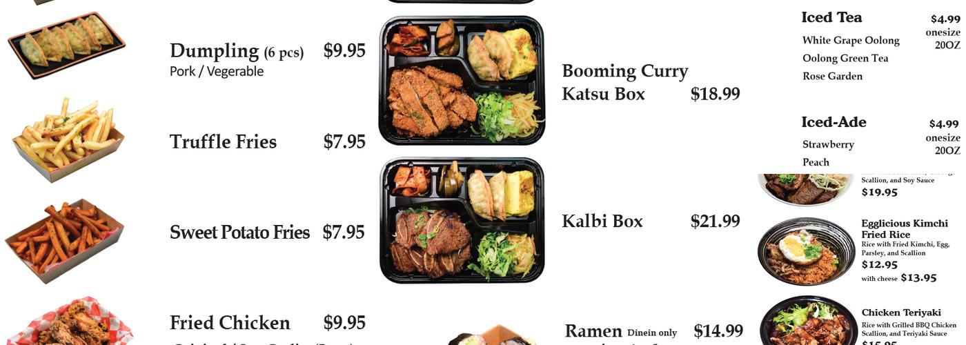 Dalgoona Bowl Menu
