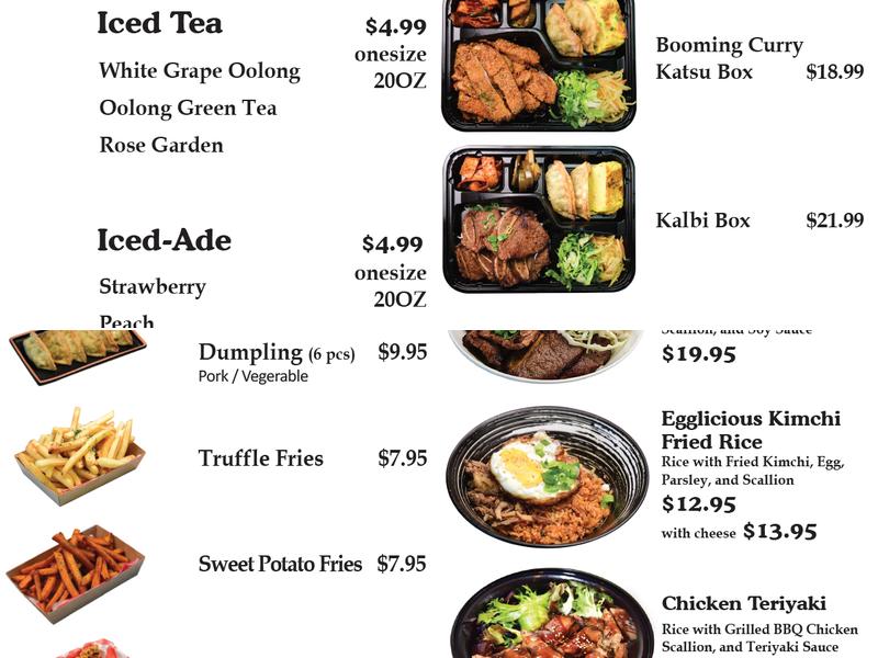 Dalgoona Bowl Menu
