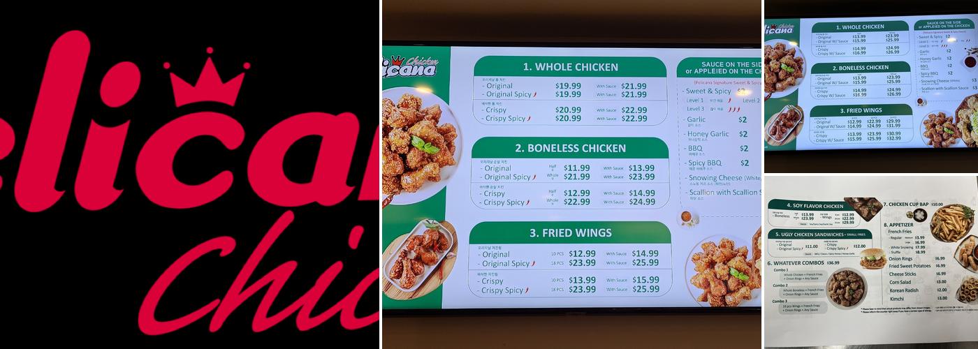 Pelicana Chicken and Hershey’s Ice Cream Menu