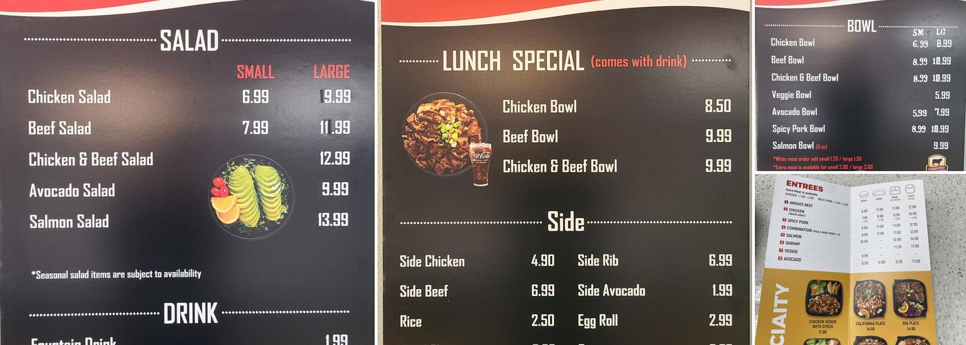 K-Grill Menu