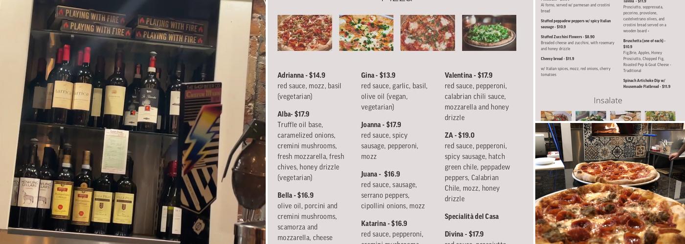 IL Bosco Pizza Menu