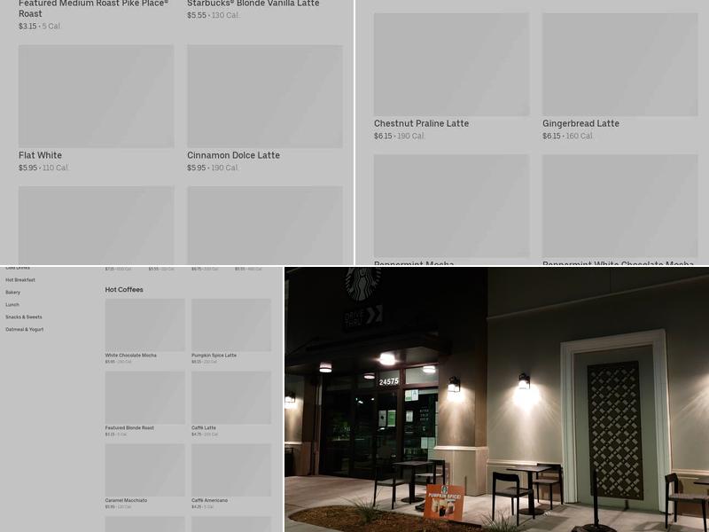 Starbucks Coffee Company Menu
