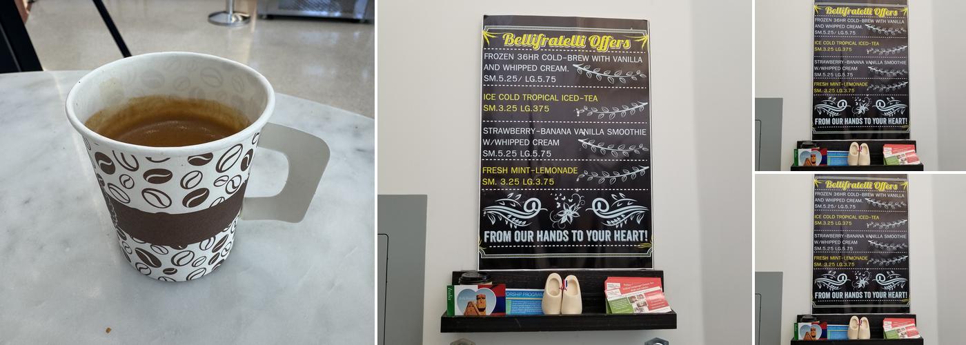 Belli Fratelli Roasters Menu