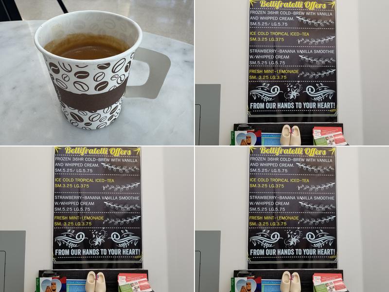 Belli Fratelli Roasters Menu