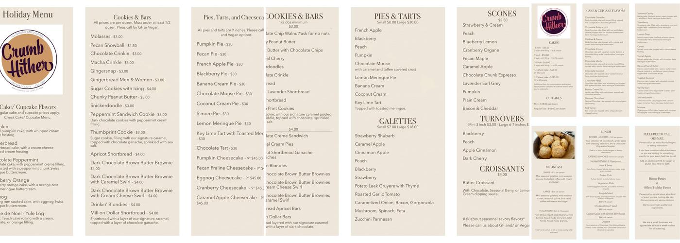 Crumb Hither Menu