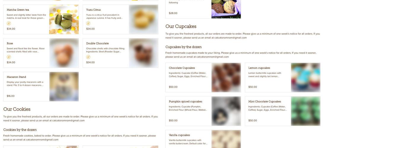 Cat Cat's Nom Nom Menu