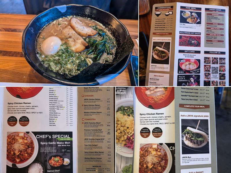 JINYA Ramen Bar - Eastvale Menu